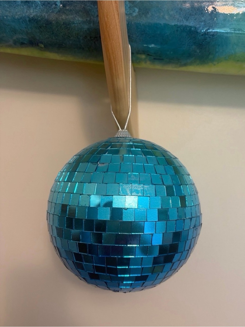 Blue Mosaic Disco Ball Ornament - Party Hanging Decoration